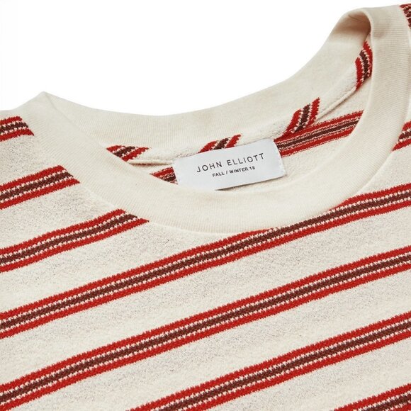 John Elliott Striped Boucle T-Shirt - sz 4 (XL) - Picture 4 of 12